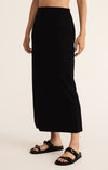 GAIL MIDI SKIRT BLACK