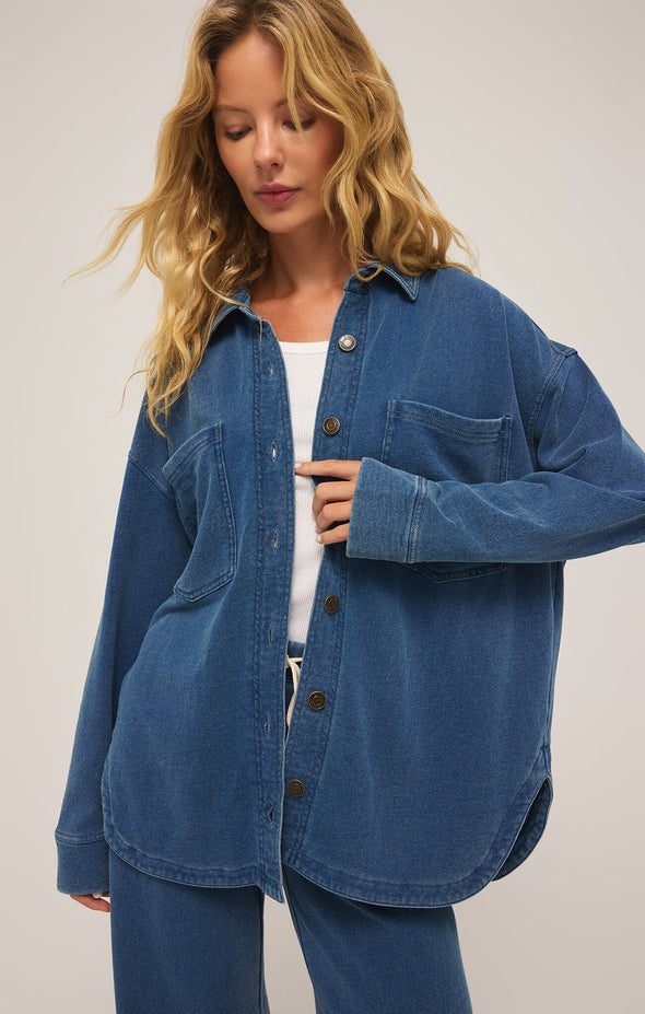 ALL DAY KNIT DENIM JACKET