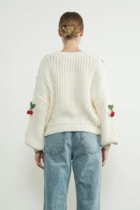 CHERRY SWEATER - WHITE