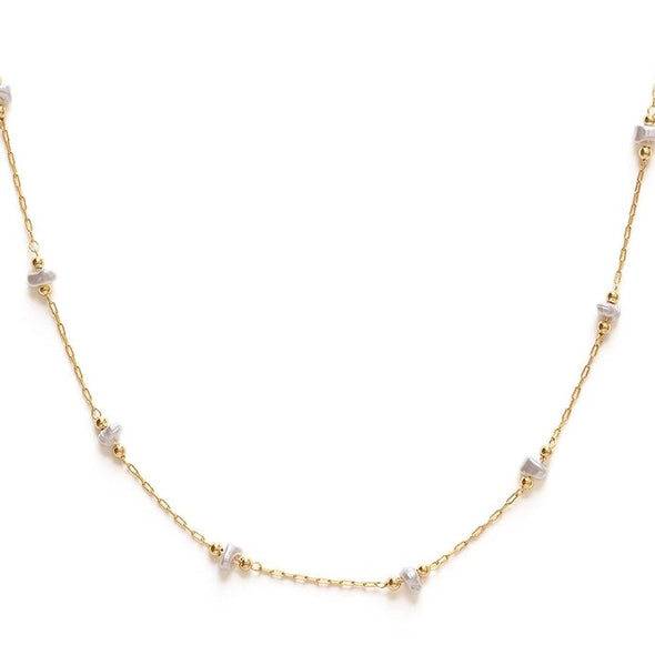 PEARL STATION NECKLACE