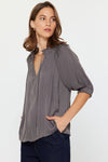 SADIE TOP - GRAY