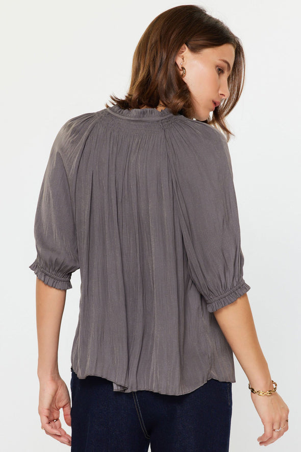 SADIE TOP - GRAY
