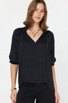 SADIE TOP -BLACK