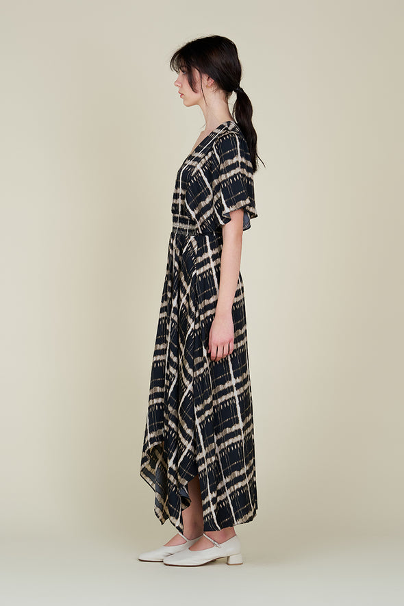 THERESA DRESS - BLACK PRINT