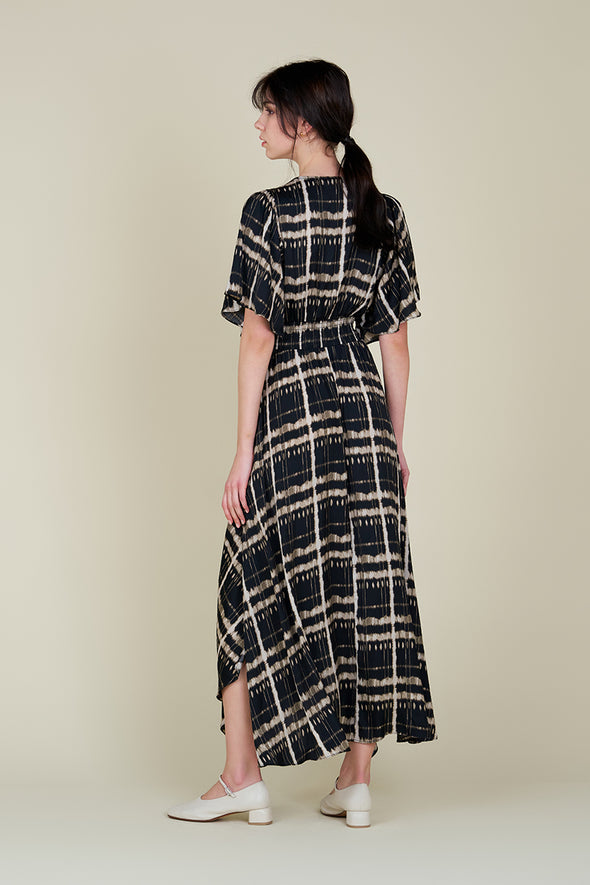 THERESA DRESS - BLACK PRINT