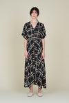 THERESA DRESS - BLACK PRINT