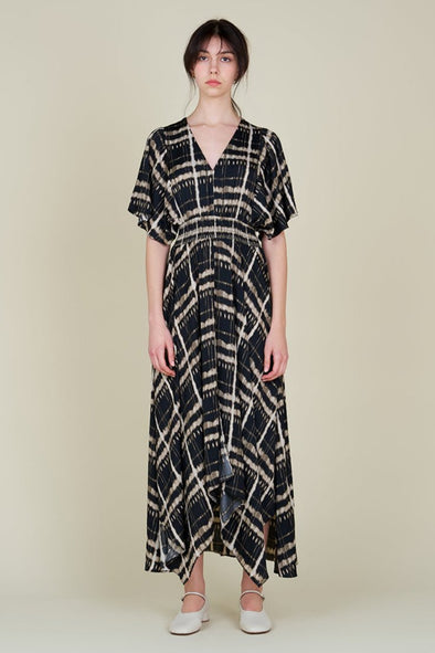 THERESA DRESS - BLACK PRINT