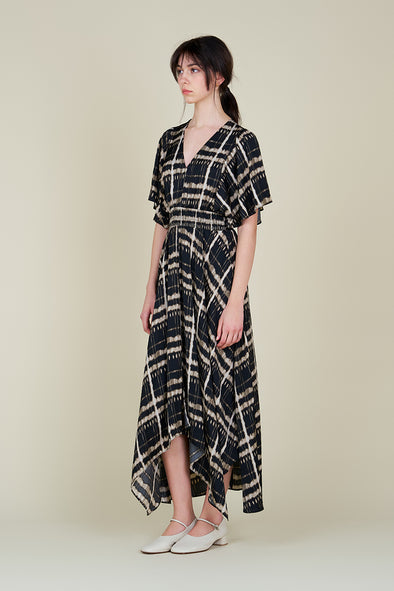 THERESA DRESS - BLACK PRINT