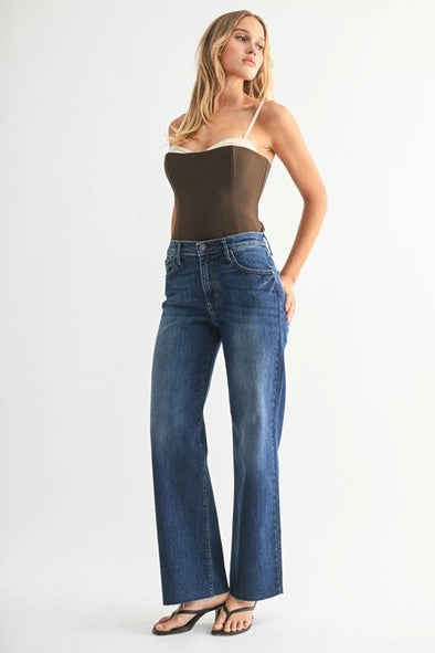 FRAN JEANS - DARK DENIM