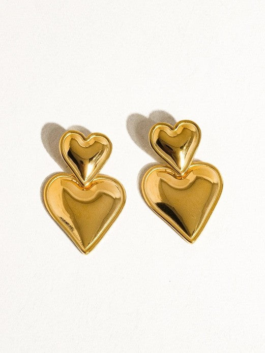 2 HEARTS EARRINGS