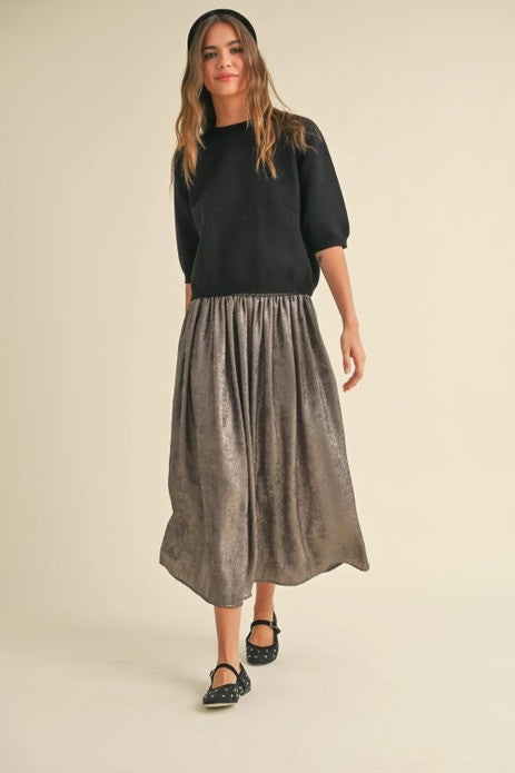 JOSIE SWEATER TOP - BLACK