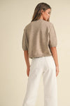 JOSIE SWEATER TOP - OATMEAL