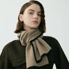 CONTRAST TRIM SCARF - 2 COLORS