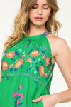 GRACIE HALTER FLORAL MAXI DRESS