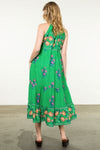 GRACIE HALTER FLORAL MAXI DRESS