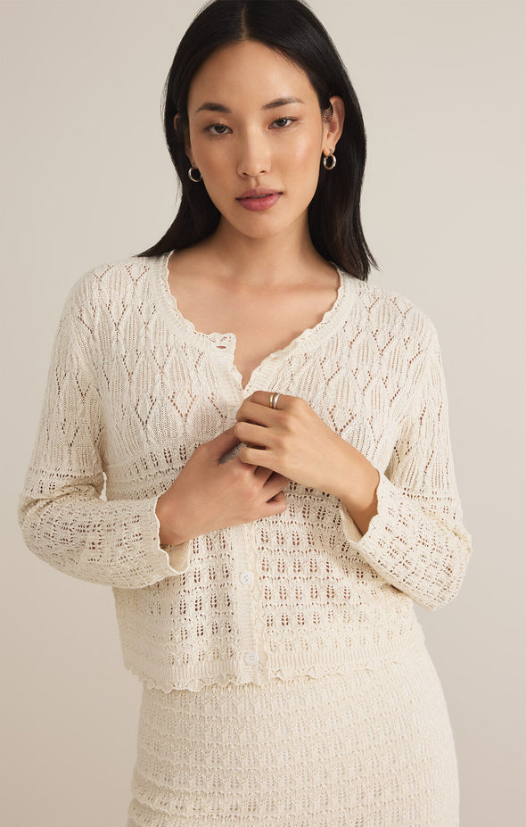 CARDI CROCHET TOP