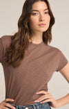 MODERN SLUB TEE - DEEP TAUPE