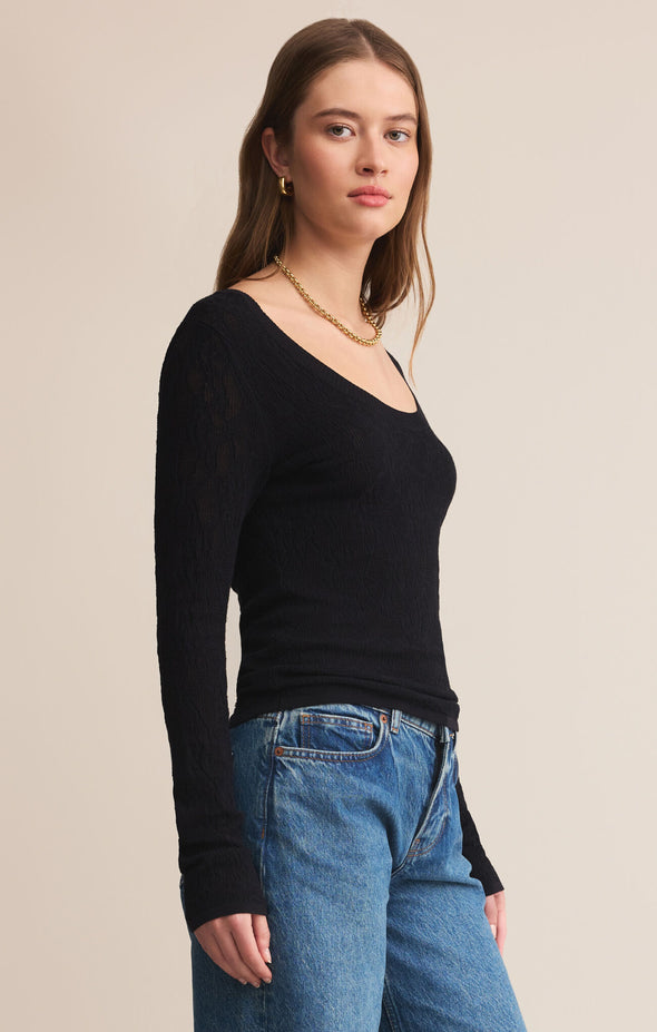 TIBI MESH SWEATER