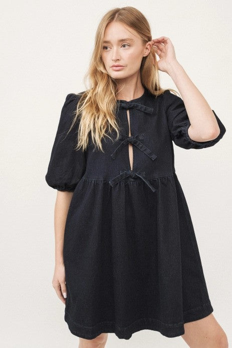 LOVEY DRESS - DARK DENIM