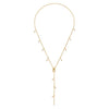 BEADED LARIAT - WHITE