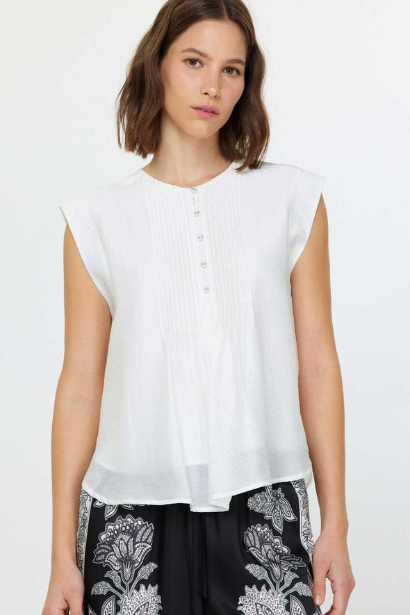 CARSON TOP - WHITE