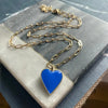 BLUE HEART NECKLACE