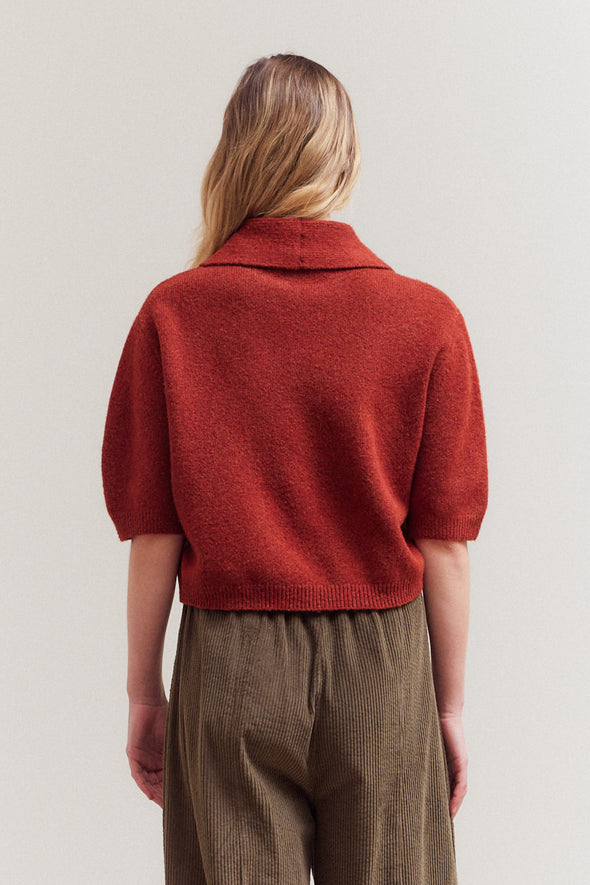GAILE SWEATER TOP - MAPLE