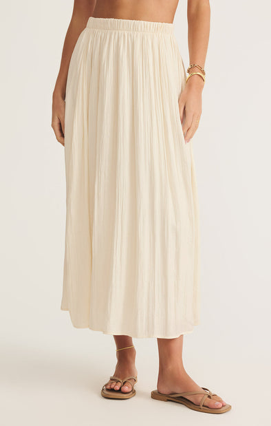 NICOLINE CRINKLE MIDI SKIRT