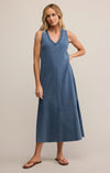 PALISADES JERSEY DENIM DRESS
