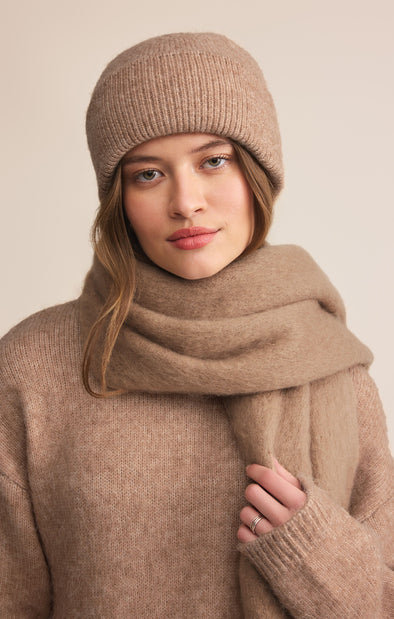 GLACIER BEANIE HEATHERED CARAMEL