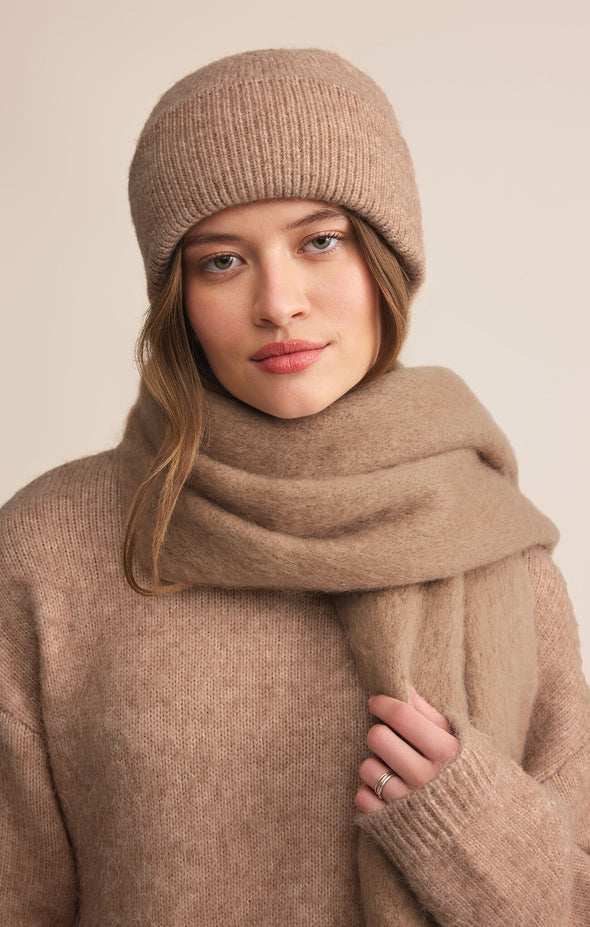 GLACIER BEANIE HEATHERED CARAMEL