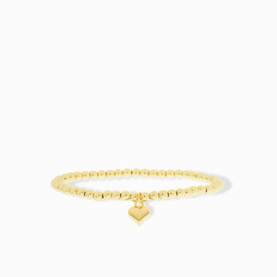 3MM BEADED BRACELET SMALL HEART