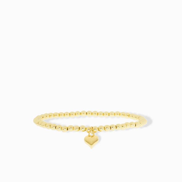 3MM BEADED BRACELET SMALL HEART