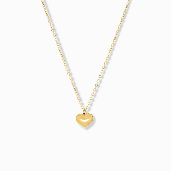 MINI PUFF HEART NECKLACE