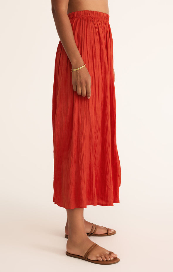 NICOLINE CRINKLE MIDI SKIRT