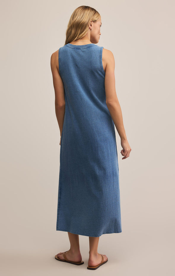 PALISADES JERSEY DENIM DRESS