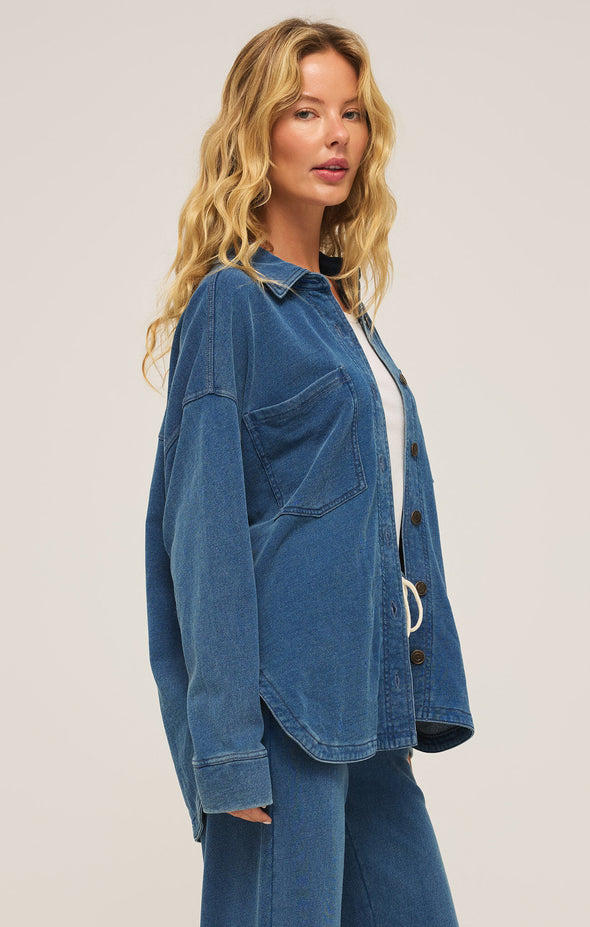 ALL DAY KNIT DENIM JACKET