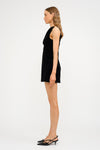 CARMINE VELVET DRESS