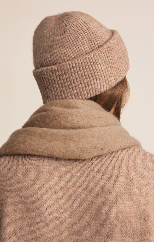 GLACIER BEANIE HEATHERED CARAMEL