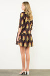 FLORES DRESS - BROWN