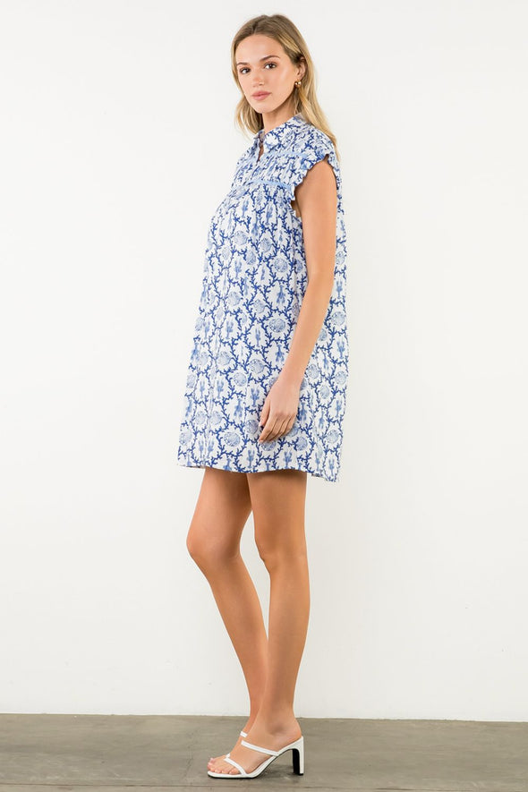 KAIA DRESS - NAVY