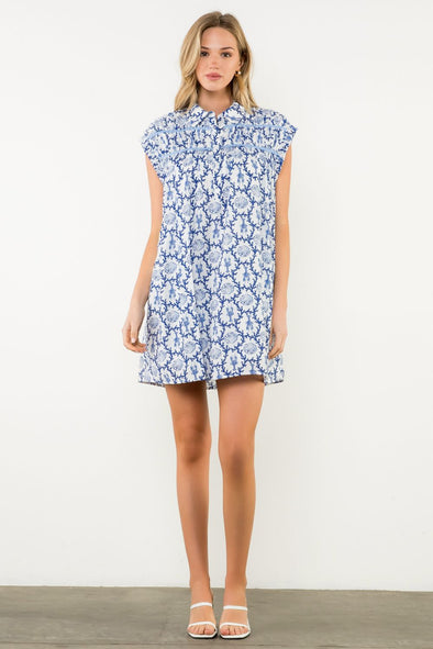 KAIA DRESS - NAVY