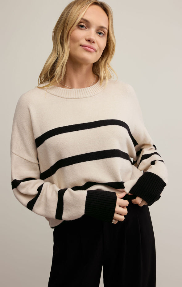JORDANE STRIPED SWEATER