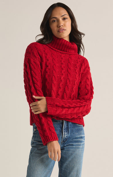 TIED TO YOU SWEATER - RED