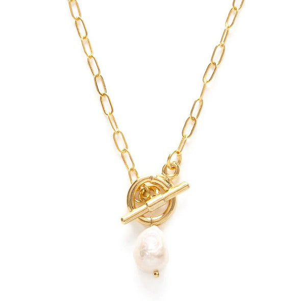 TOGGLE PEARL NECKLACE